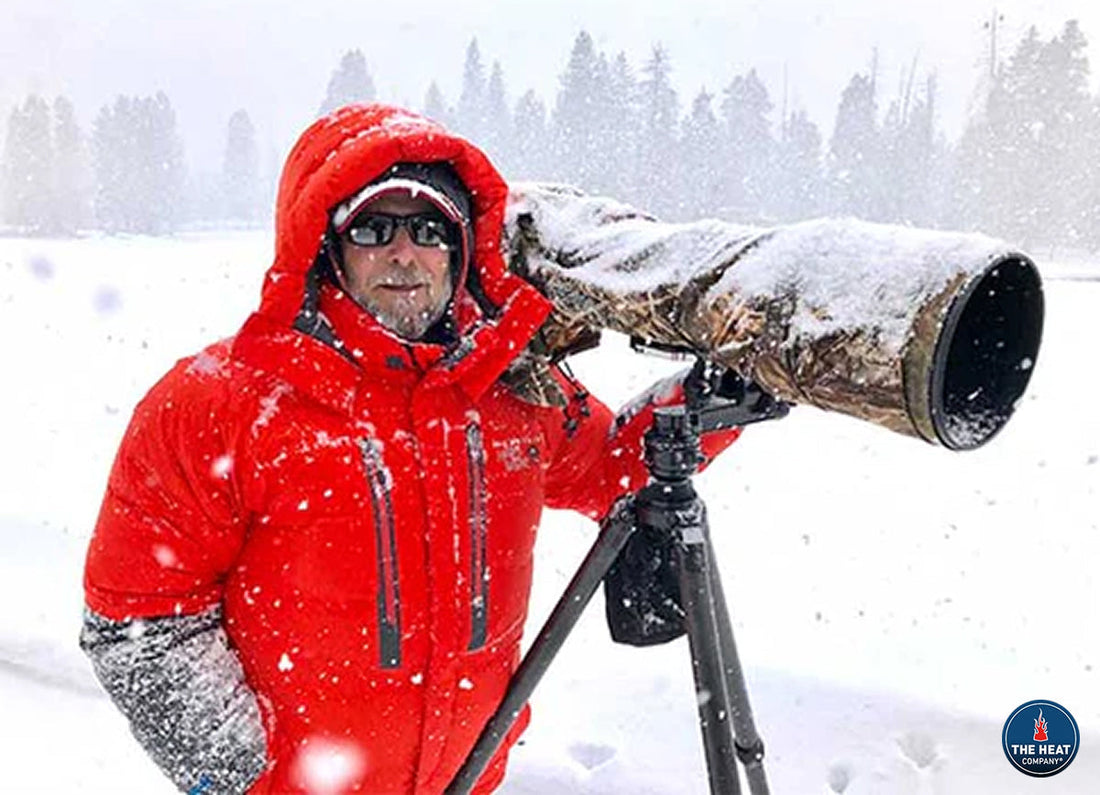 Photographer with the Heat Company’s gloves