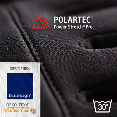 A closeup on vegan Polartec Liner by The Heat Company and its technology.