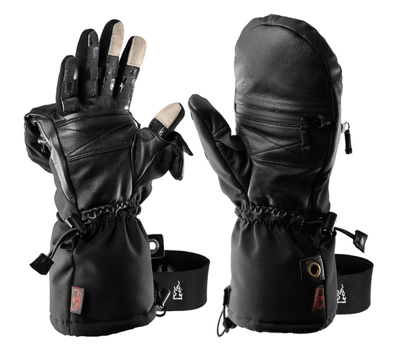 The Heat Company Heat 3 Smart Pro Mittens/Gloves (Size 12, Black)